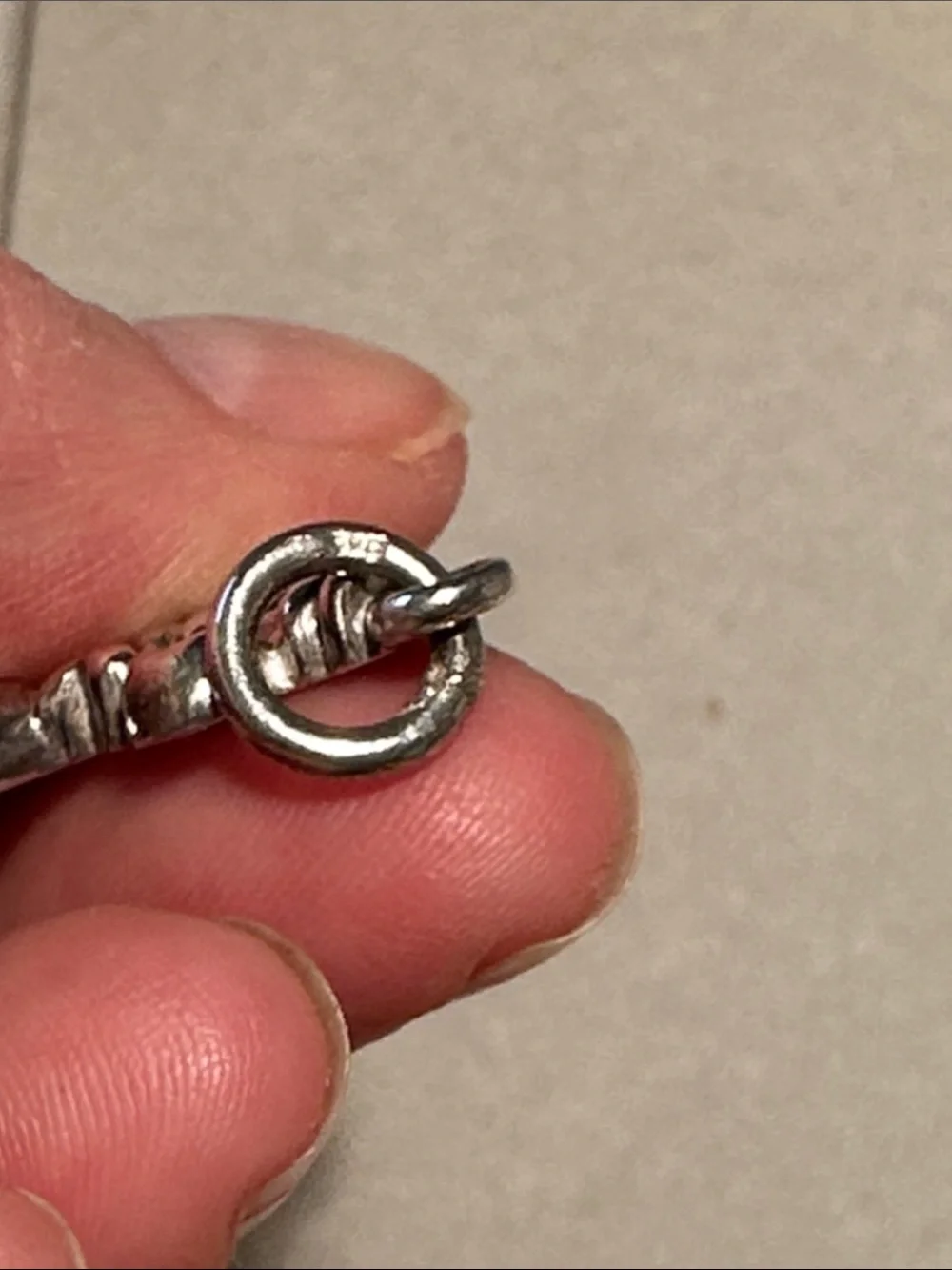 Silver Fleur-de-Lis Dagger Pendant